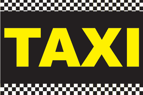 taxi sign by Discount Cab