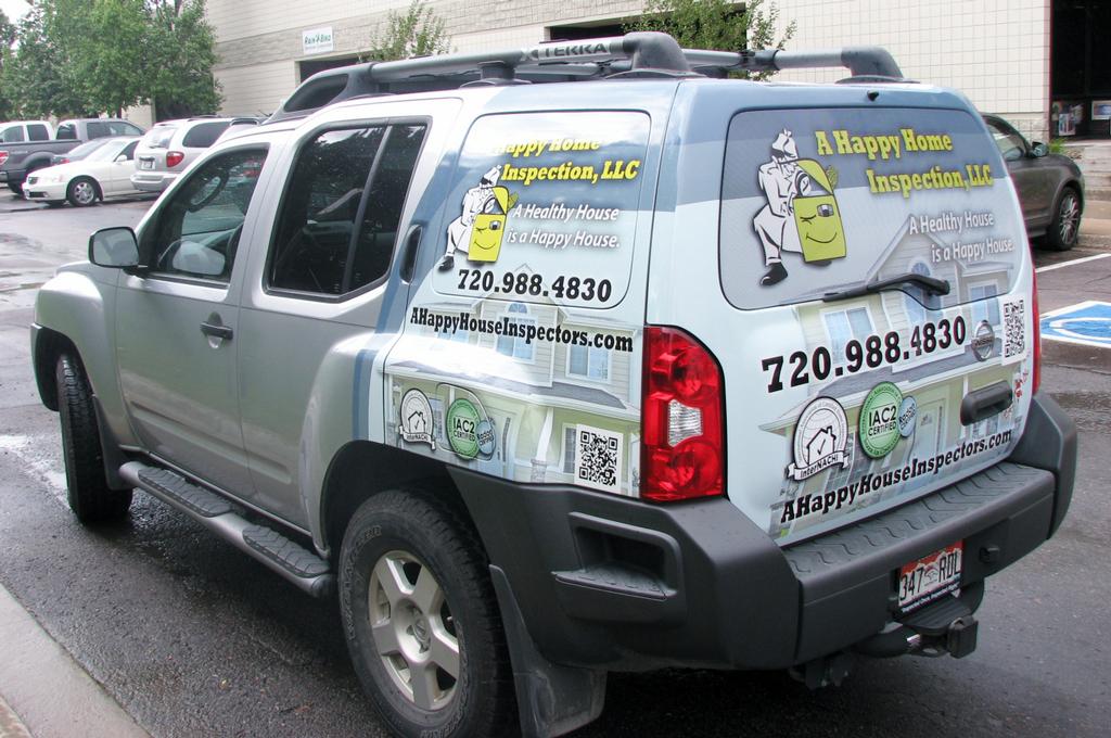 Angled View of Partial Vehicle Wrap by x