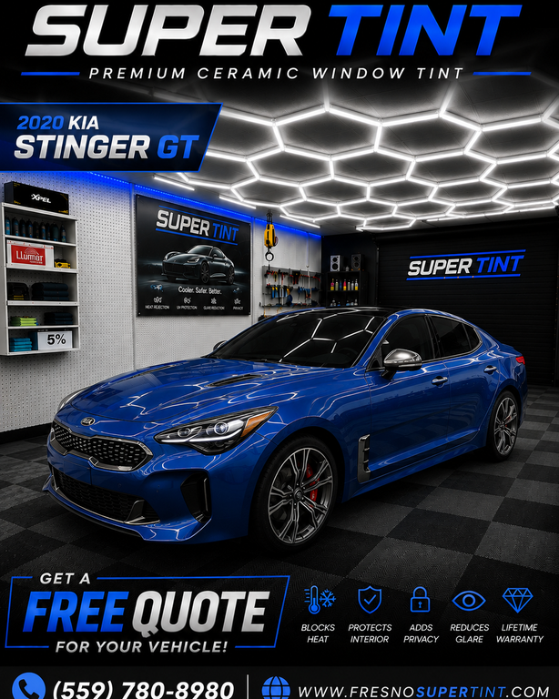 2020 Kia Stinger Ceramic Window Tint by Super Tint