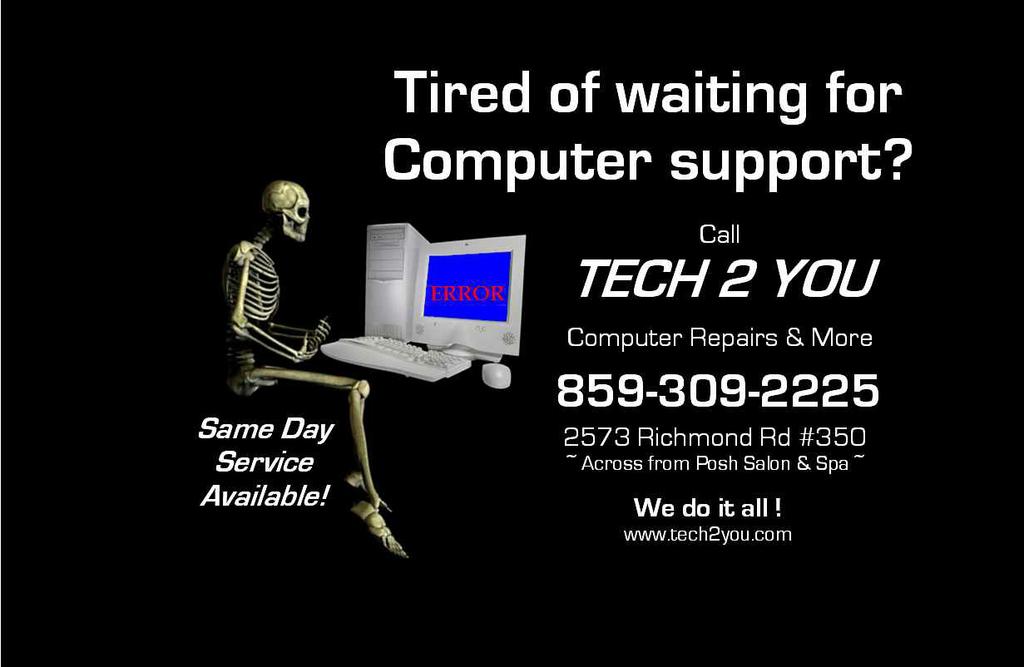 new proof by Tech 2 You Computer Repairs & More!