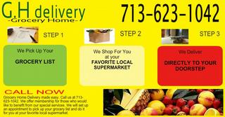 pictures for g h delivery grocery home in houston tx 77082 flyers for personal grocery shopper