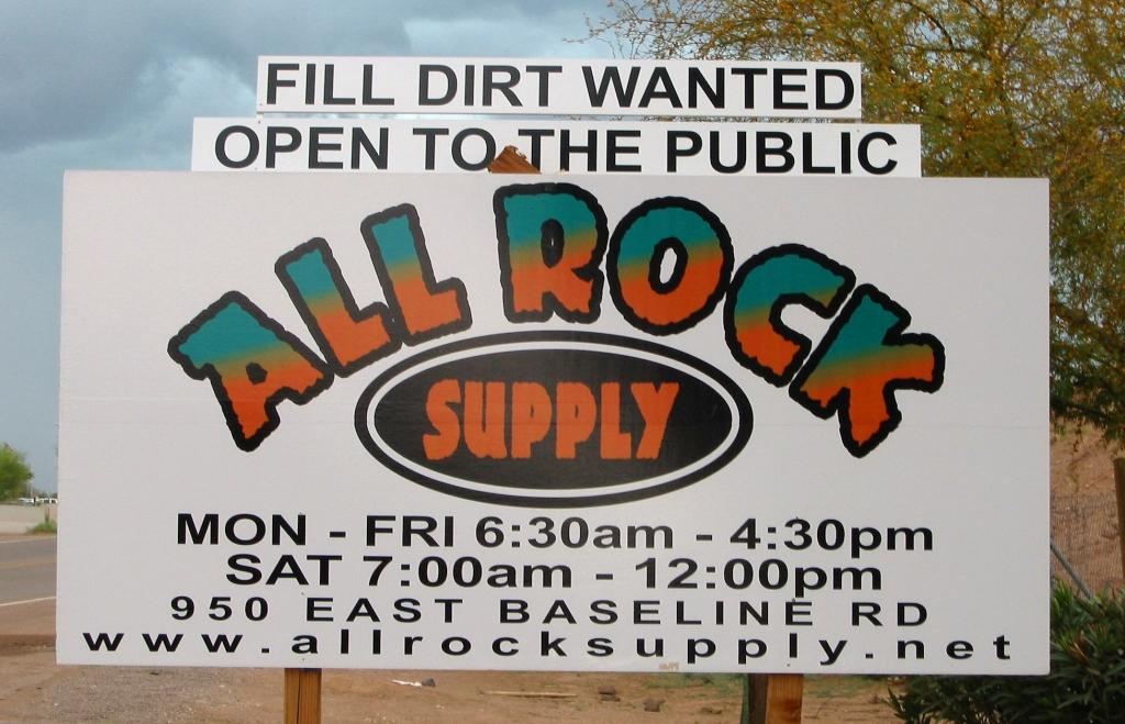 Map and Directions to All Rock Supply in Apache Junction, AZ 85119