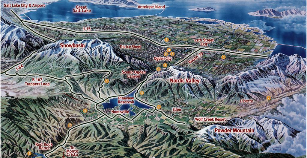Ogden Valley map 2 from Ogden Valley Realty Snowbasin Powder