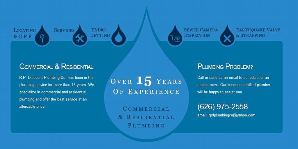 RP Discount Plumbing El Monte CA 91732 6269752558