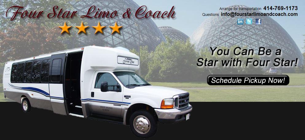 Airport Transportation Milwaukee WI - Four Star Limousine and Coach by Four Star Limousine and Coach
