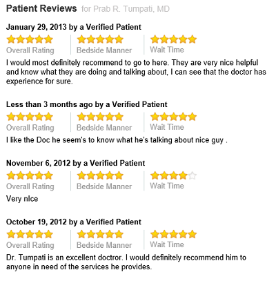 zocdoc-patient-reviews-dr-prab-r-tumpati-md by W8md Medical Weight Loss Centers Of America