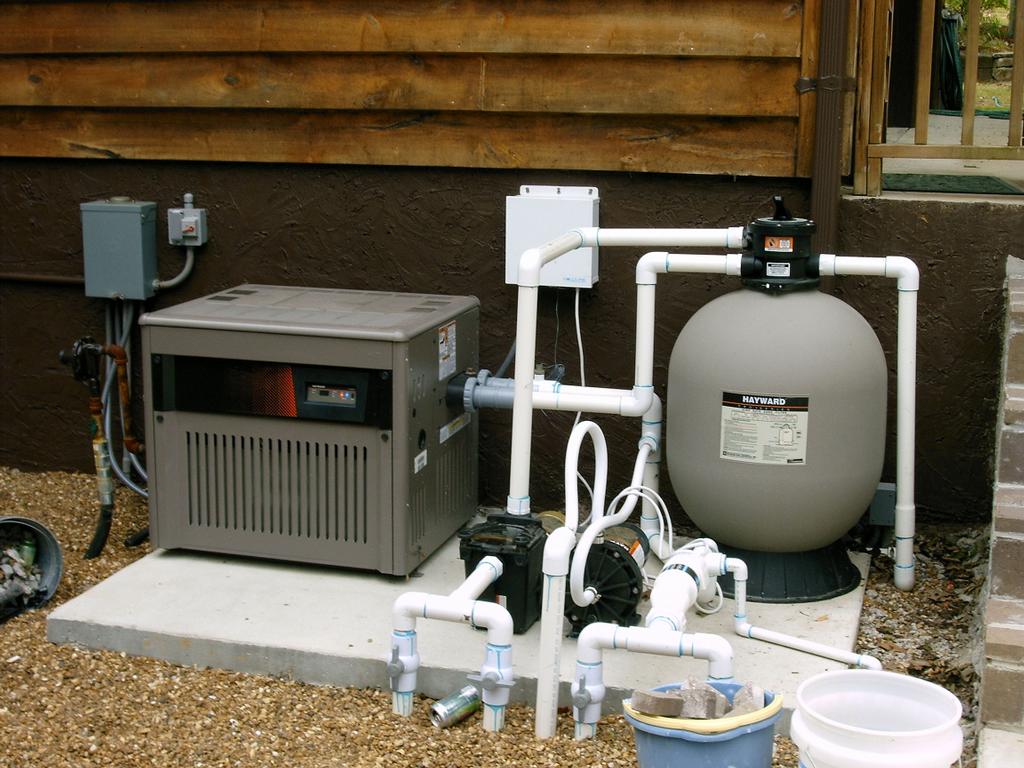 Pump And Filter With Heater From T L Marshall Custom Inground Pools By T L Marshall Custom Inground Pools
