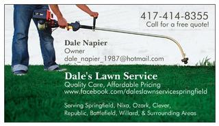 sample lawn care business cards