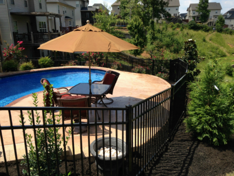 American Classic Aluminum Pool Fence Knoxville by BRYANT FENCE COMPANY