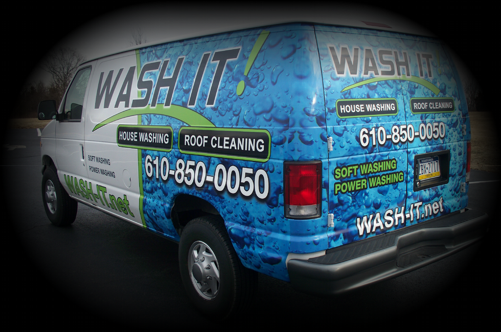 Wash It van with fade by Wash-it Services