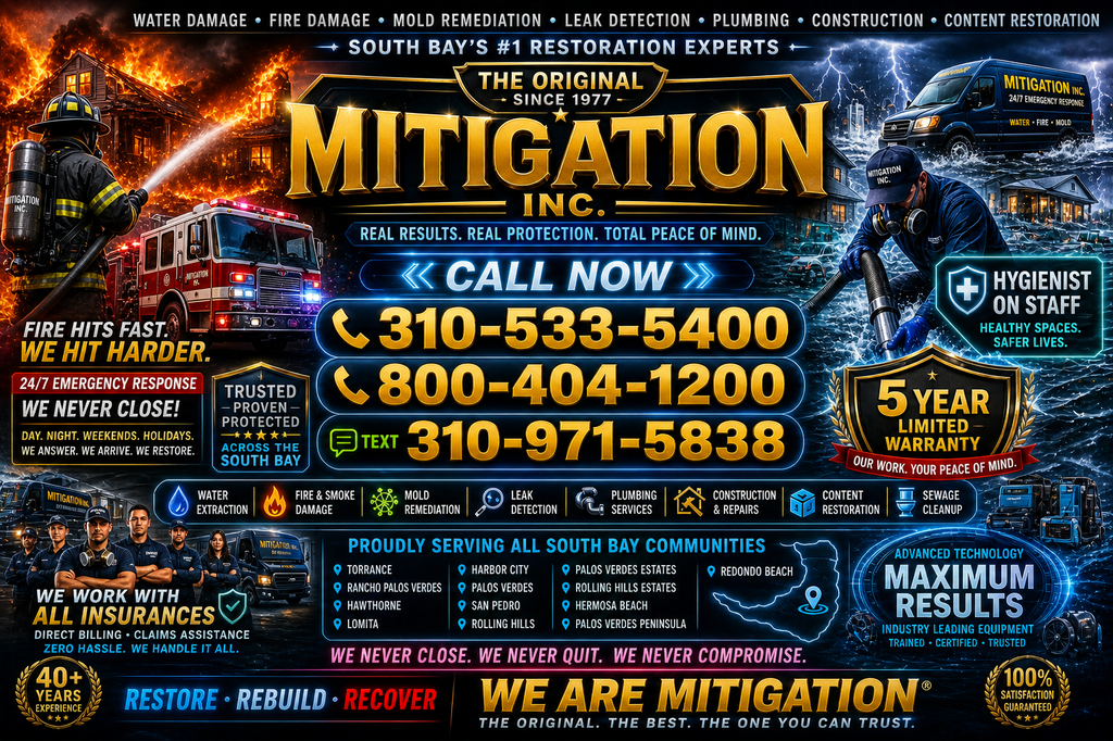  by Water Damage Near Me, Leak Detection, Mold, Fire Damage, Plumber Mitigation, Inc -  Torrance