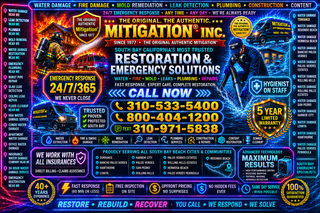 Water Damage Near Me, Leak Detection, Mold, Fire Damage, Plumber Mitigation, Inc -  Torrance