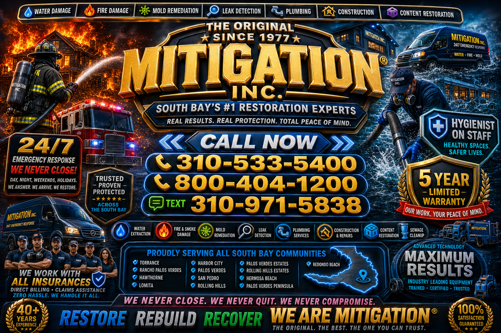  by Water Damage Near Me, Leak Detection, Mold, Fire Damage, Plumber Mitigation, Inc -  Torrance