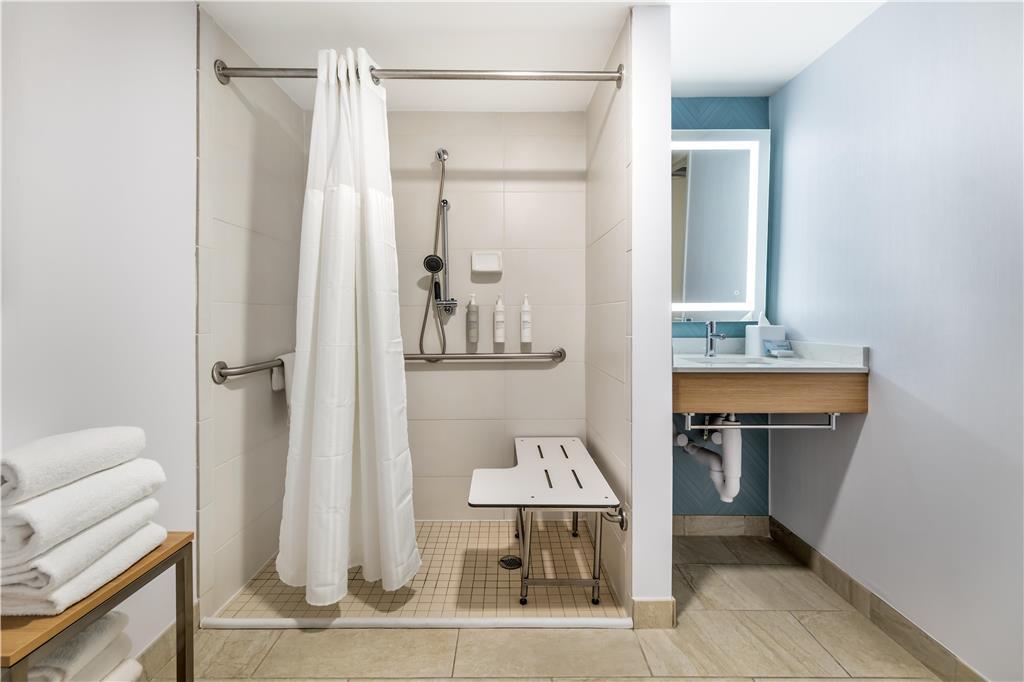 Guest room bath by Hilton Garden Inn Lexington Hamburg