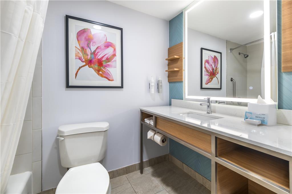 Guest room bath by Hilton Garden Inn Lexington Hamburg