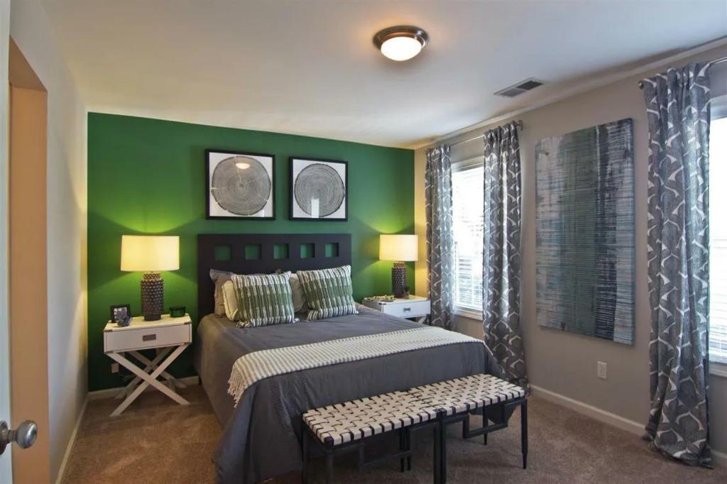 Bedroom by The Resort at Lake Crossing Apartments