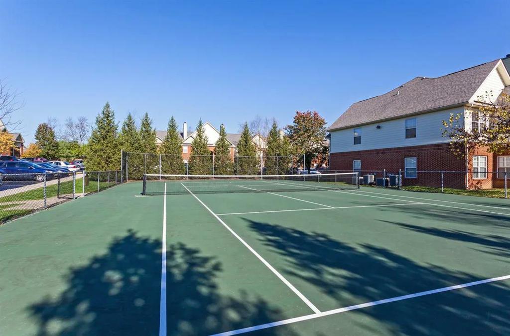 Tennis Court by The Resort at Lake Crossing Apartments