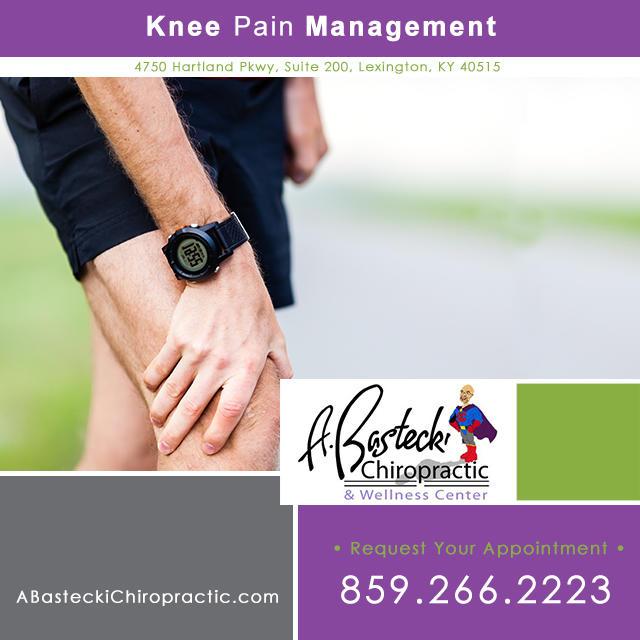 Knee pain management Lexington KY. A. Bastecki Chiropractic & Wellness Center offers chiropractic care in Lexington. Call for your appointment: 859-266-2223 -OR- https://www.abasteckichiropractic.com/ by A Bastecki Chiropractic
