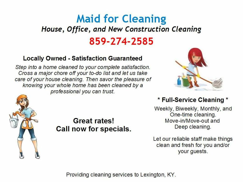  by Maid for Cleaning
