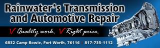 Rainwater's Transmission And Automotive Repair
