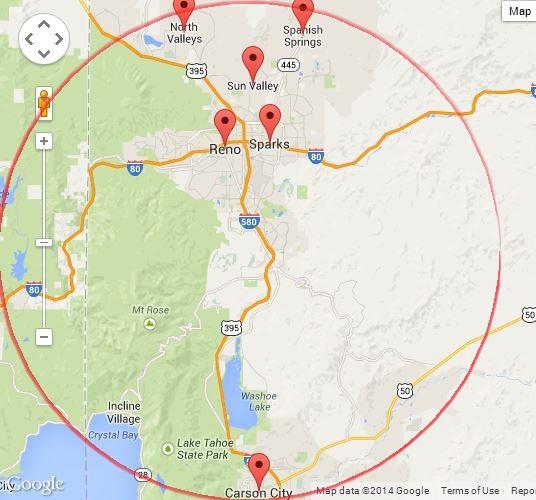 locksmith-map-reno-2 by NorthWest Locksmith Reno