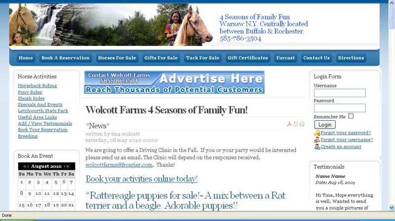 wolcottfarms by DeZineZone Web Hosting, SEO, & Design