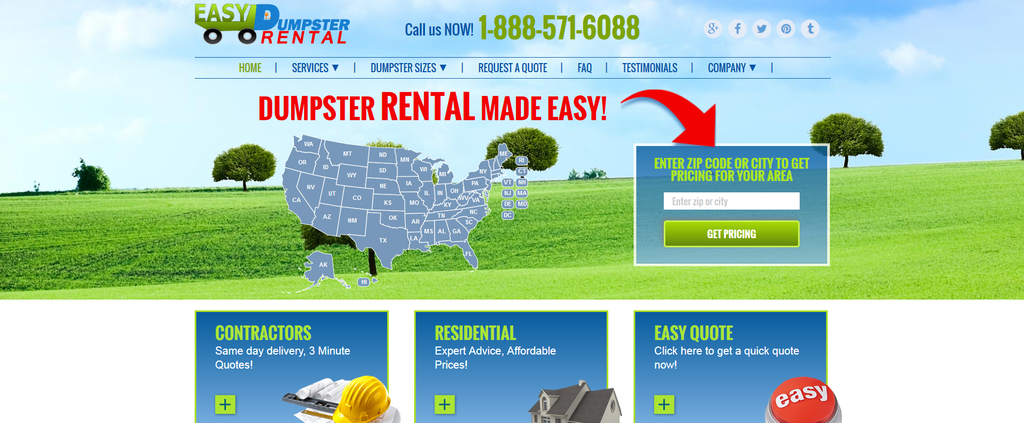 home page by Cocoa Easy Dumpster Rental