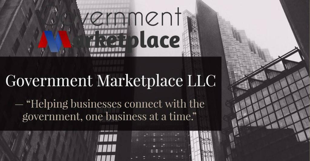Government Marketplace LLC - "Helping Businesses Connect with the Government, one business at a time."
Check us out online at https://www.gov-marketplace.com or call us at (302) 297-9694 for more information regarding our services.
Government Marketplace LLC - 92 Reads Way Suite 206, New Castle, DE 19720 by Government Marketplace LLC