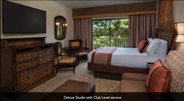 Disney's Animal Kingdom Villas - Jambo House Deluxe Studio with Club Level Services Non-Accessible Bedroom by Disney's Animal Kingdom Villas - Jambo House