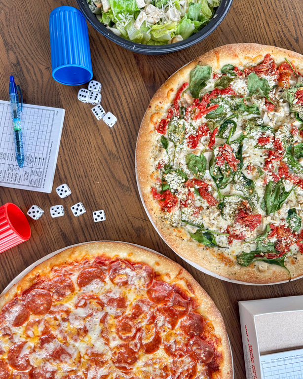Two fresh pizzas, perfect for game night. by Papa Murphy's | Take 'N' Bake Pizza