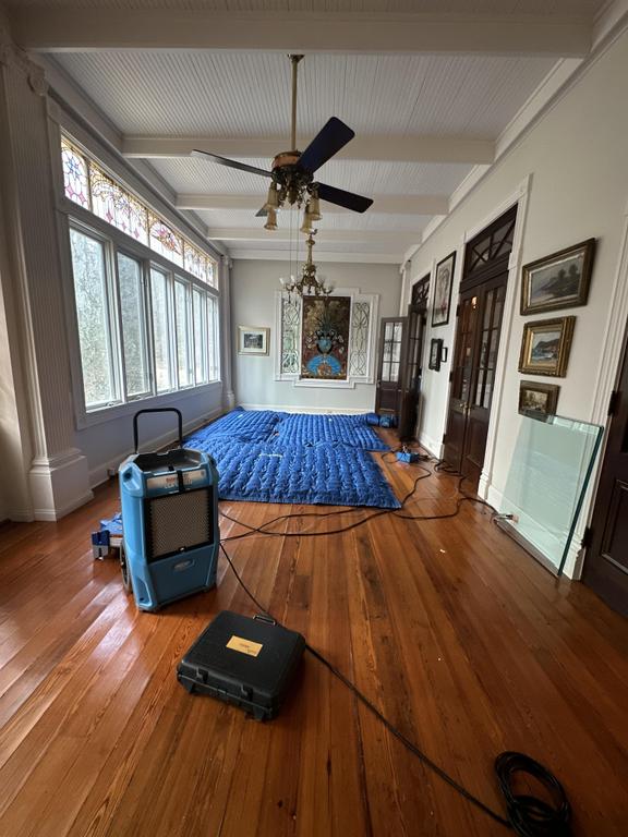 Advanced structural drying setup for historic home. by Restoration 1 of Tuscaloosa
