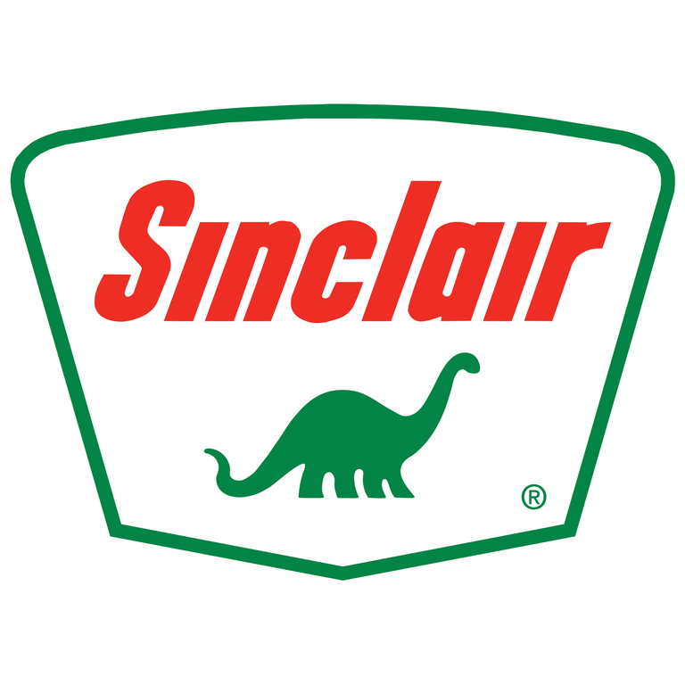 Sinclair DINO Trapezoid Logo by Sinclair Gas Station