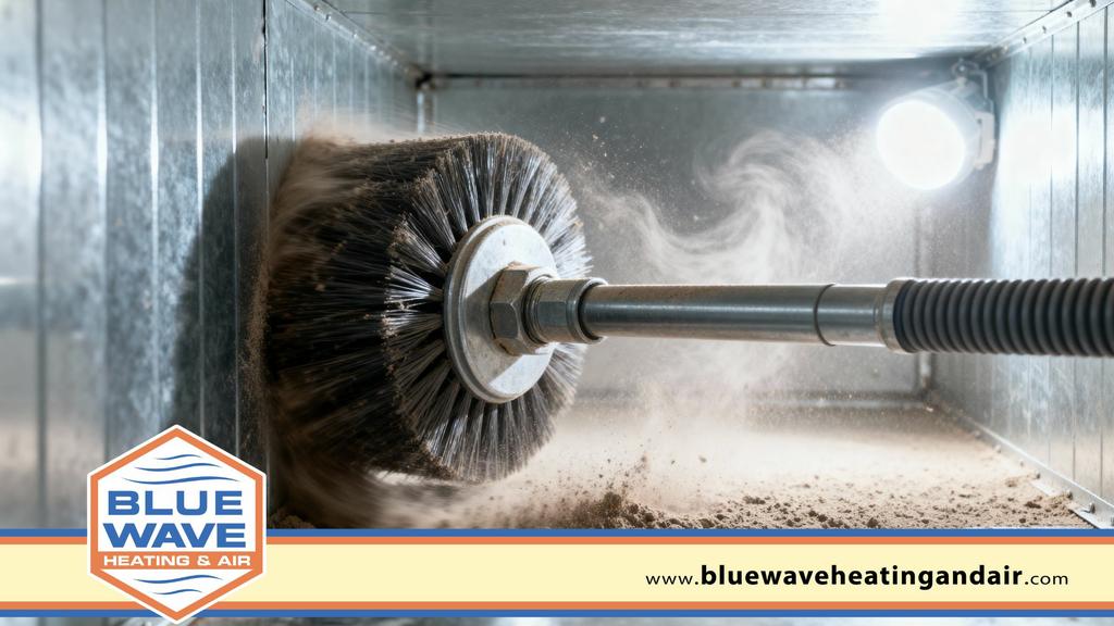 duct cleaning in Leander, TX by Blue Wave Heating and Air LLC