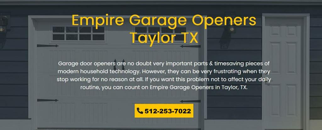  by Empire Garage Openers Taylor