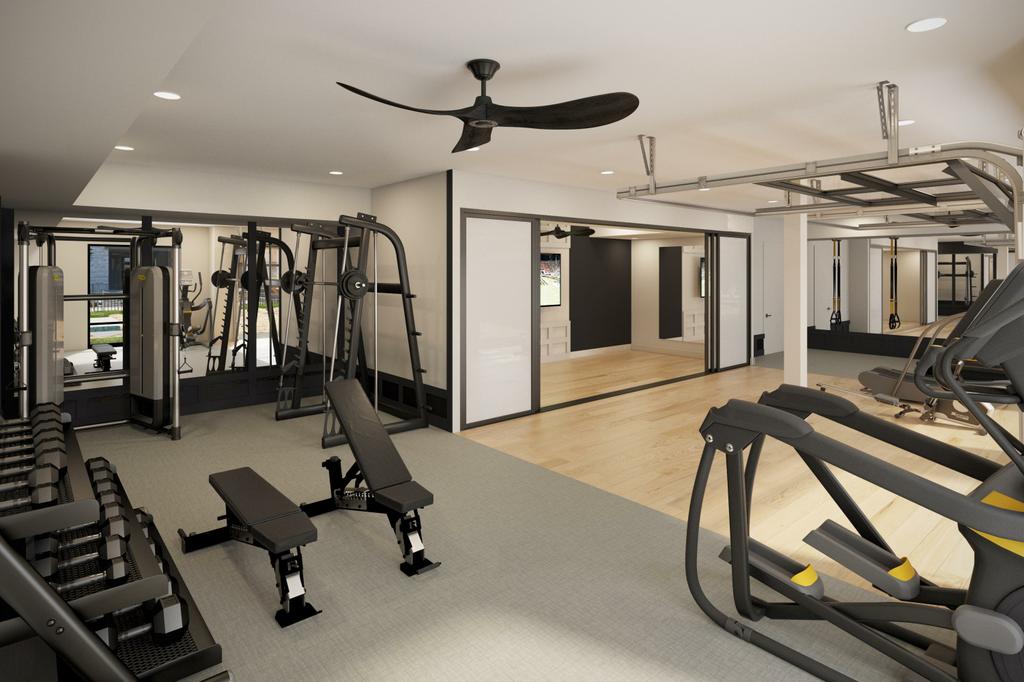DEDICATED FITNESS FACILITY by Harlow Apartments