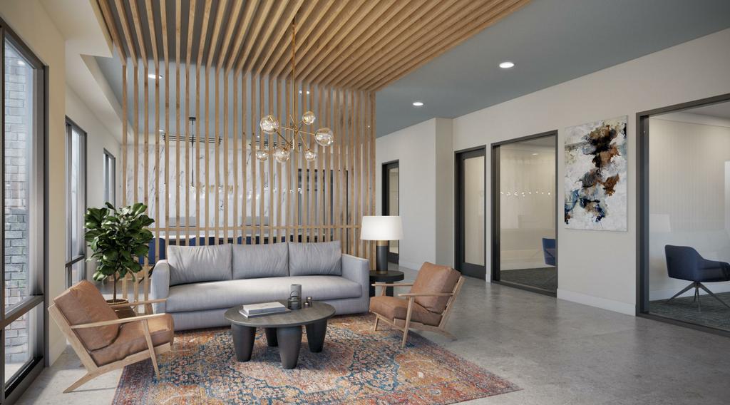 FLEXIBLE CO-WORKING BUSINESS CENTER WITH CONFERENCE ROOM by Harlow Apartments