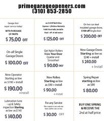 Prime Garage Openers