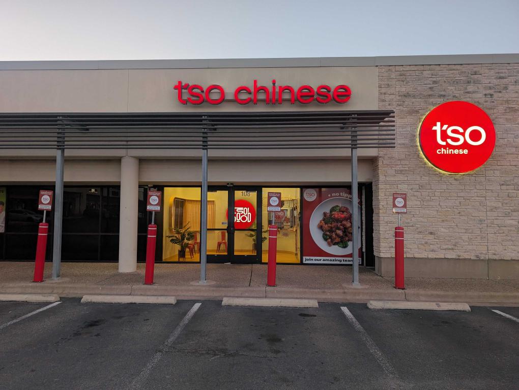 Storefront and Parking view of Tso Chinese Takeout & Delivery Round Rock 78664 by Tso Chinese Takeout & Delivery