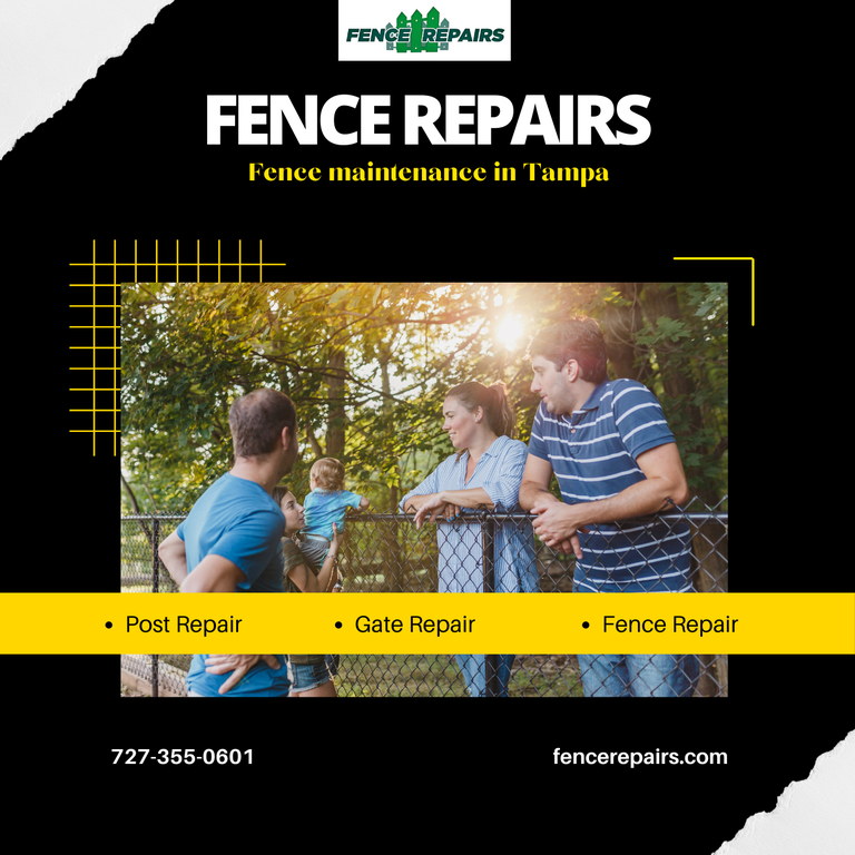 Fence Repairs in tampa by Fence Repairs