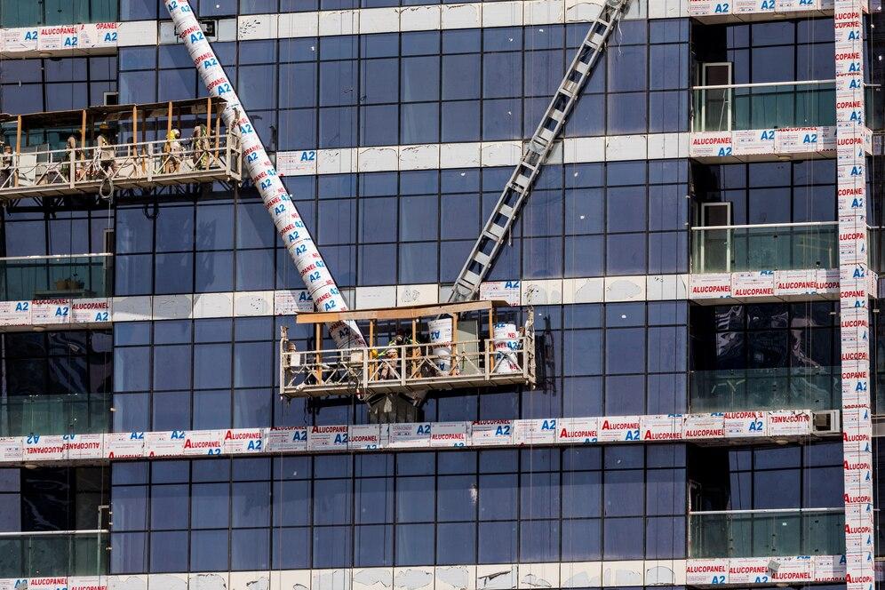 Floating scaffolding system by ATI Construction Products