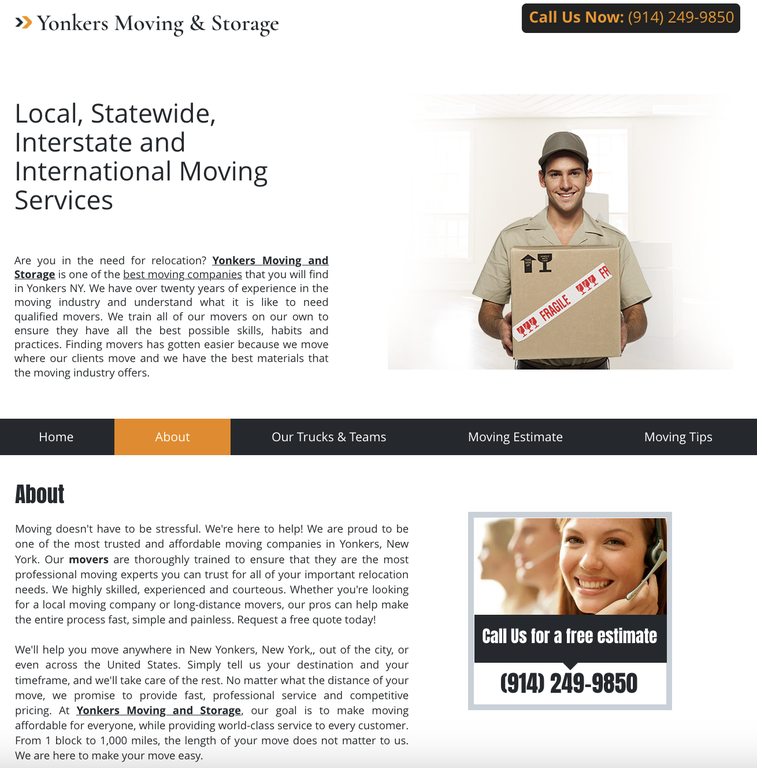  by Yonkers Moving and Storage LLC