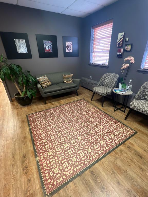 The Audiology Associates of Deerfield office interior and waiting room by Audiology Associates of Deerfield