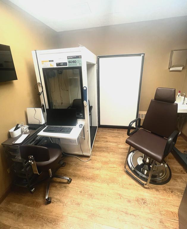 The Audiology Associates of Deerfield hearing booth for hearing testing by Audiology Associates of Deerfield