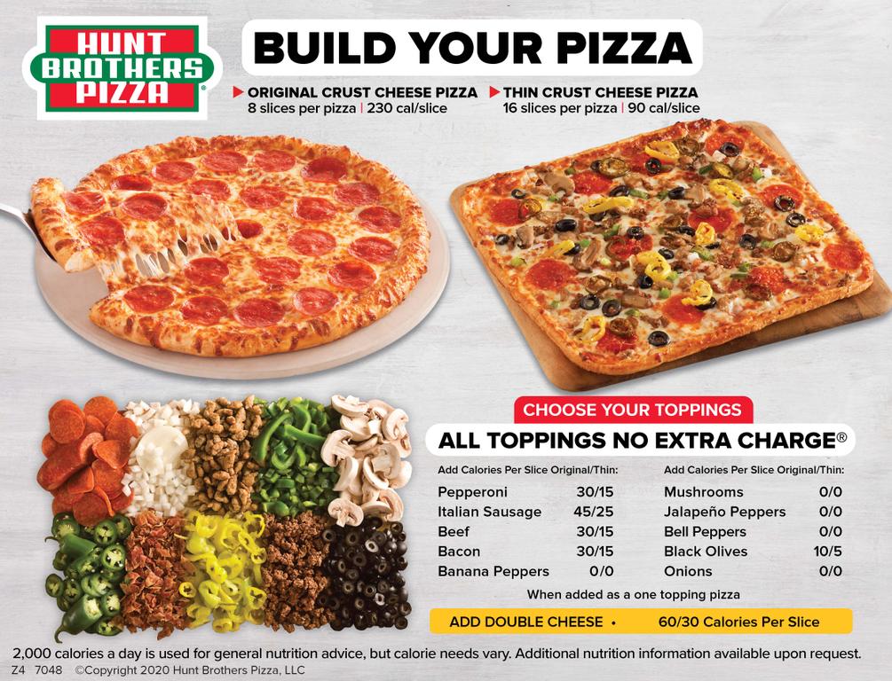Hunt Brothers Pizza Menu by Hunt Brothers Pizza