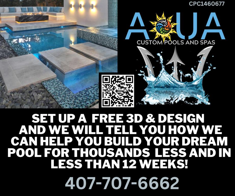 Map and Directions to Aqua Custom Pools and Spas in Saint Cloud, FL 34771