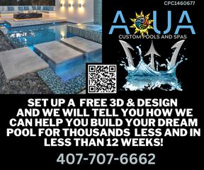 Map and Directions to Aqua Custom Pools and Spas in Saint Cloud, FL 34771