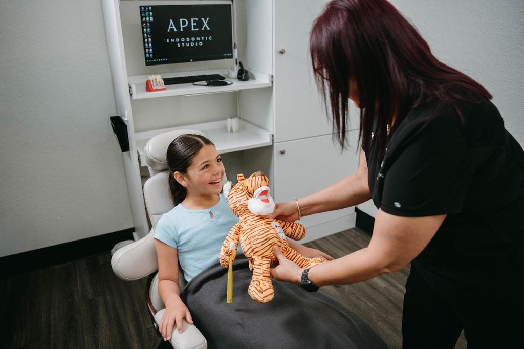 At Apex Endodontic Studio, Dr. Fabiola Douglas, DMD and her expert team specialize in expert endodontic care with a compassionate touch. Located in Kissimmee, FL, our mission is to deliver outstanding root canal treatment using advanced root canal GentleWave technology - a more comfortable and effective treatment. We also offer sedation options to give you high-quality, stress-free endodontic care with a team that truly cares.

Located near the HCA Florida Osceola Hospital. by Apex Endodontic Studio