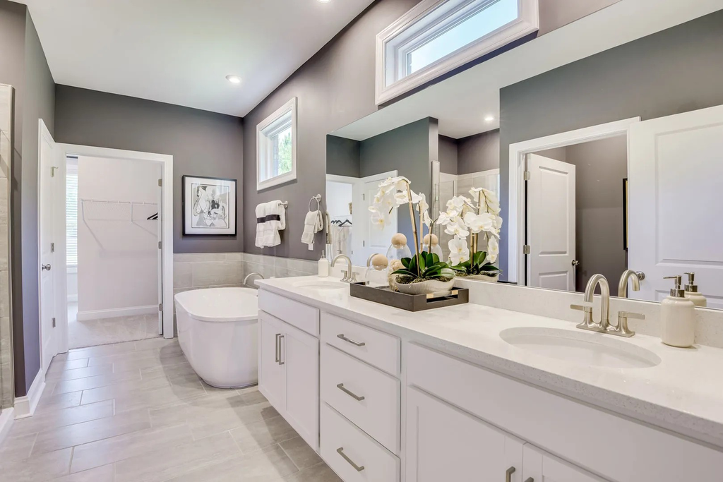 Spa-Inspired Baths at Queens Landing by Stanley Martin Homes by Queens Landing by Stanley Martin Homes