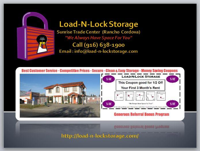 Storage-Space-Rancho-Cordova-CA by Load-N-Lock Storage