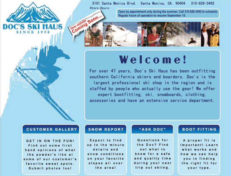 Docs Ski Haus Santa Monica CA 90404 8888326122 Skiing